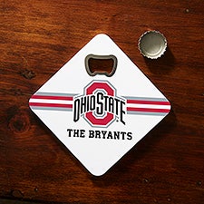 NCAA Ohio State Buckeyes Personalized Bottle Opener Coaster  - 39380