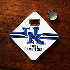 NCAA Kentucky Wildcats Personalized Bottle Opener Coaster  - 39381