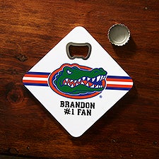 NCAA Florida Gators Personalized Bottle Opener Coaster  - 39385