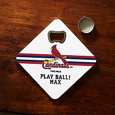 MLB St. Louis Cardinals Personalized Bottle Opener Coaster  - 39405