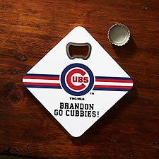 MLB Chicago Cubs Personalized Bottle Opener Coaster  - 39407