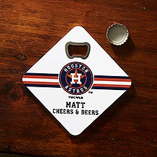 MLB Houston Astros Personalized Bottle Opener Coaster  - 39412