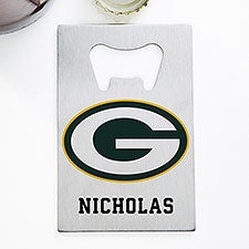 NFL Green Bay Packers Personalized Credit Card Size Bottle Opener  - 39446