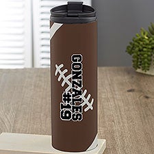 Football Personalized 16 oz. Travel Tumbler  - 39462