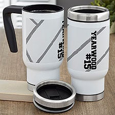 Volleyball Personalized 14 oz. Commuter Travel Mug  - 39467