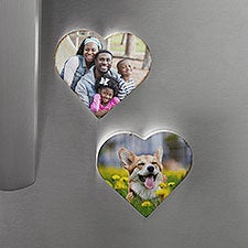 Personalized Photo Wooden Heart Fridge Magnet  - 39498