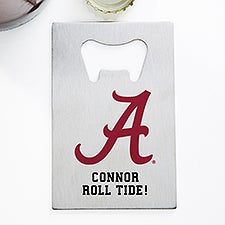 NCAA Alabama Crimson Tide Personalized Credit Card Size Bottle Opener - 39527