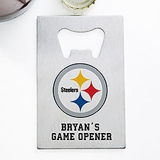 NFL Pittsburgh Steelers Personalized Credit Card Size Bottle Opener  - 39539