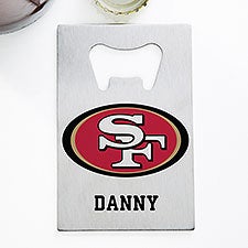 NFL San Francisco 49ers Personalized Credit Card Size Bottle Opener  - 39541