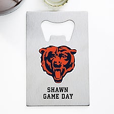 NFL Chicago Bears Personalized Credit Card Size Bottle Opener  - 39542