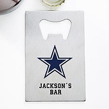 NFL Dallas Cowboys Personalized Credit Card Size Bottle Opener - 39544