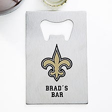 NFL New Orleans Saints Personalized Credit Card Size Bottle Opener  - 39563