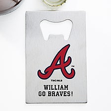 MLB Atlanta Braves Personalized Credit Card Size Bottle Opener - 39574