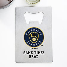 MLB Milwaukee Brewers Personalized Credit Card Size Bottle Opener - 39577
