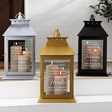 Wedding Memorial Personalized Decorative Candle Lantern  - 39662