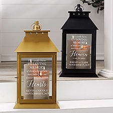 Wedding Memorial Personalized Decorative Candle Lantern  - 39662
