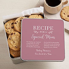 Recipe for a Special Mom Personalized Metal Treat Tin  - 39700