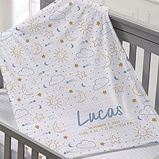 Baby Celestial Personalized Baby Blanket  - 39706