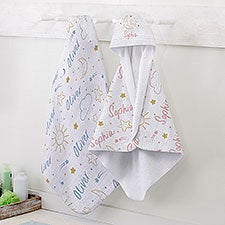 Baby Celestial Personalized Baby Hooded Towel  - 39711