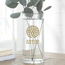 Personalized Logo 7.5" Cylinder Vase  - 39722