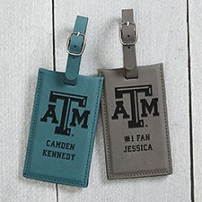 NCAA Texas AM Aggies Personalized Leatherette Luggage Tag - 39727
