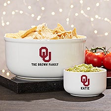 NCAA Oklahoma Sooners Personalized Bowls - 39734