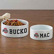 NCAA Ohio State Buckeyes Personalized Dog Bowls - 39742