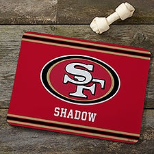 NFL San Francisco 49ers Personalized Pet Food Mat - 39745