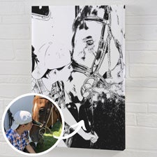 Cartoon Yourself Personalized Photo Canvas  - 39873