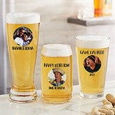 Cartoon Yourself Personalized Photo Beer Glass Collection  - 39886