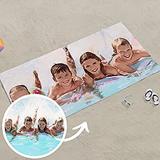 Cartoon Yourself Personalized Photo Beach Towels  - 39887