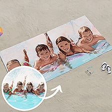 Cartoon Yourself Personalized Photo Beach Towels  - 39887