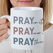 Pray On It Personalized 30 oz. Oversized Coffee Mug - 39905