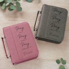 Personalized Bible Cover - Pray On It - 39907