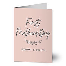 First Mothers Day Love Personalized Greeting Card  - 40004