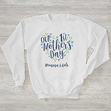 Our First Mothers Day Personalized Adult Sweatshirt  - 40012