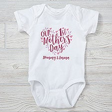 Our First Mother's Day Personalized Baby Clothing - 40013