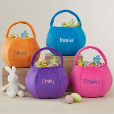 Embroidered Plush Easter Treat Bag  - 40033