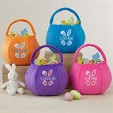 Easter Bunny Embroidered Plush Easter Treat Bag  - 40034