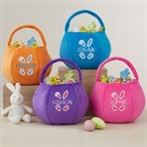 Easter Bunny Embroidered Plush Easter Treat Bag - 40034