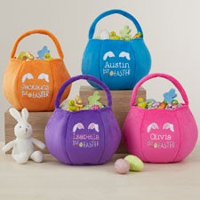 Babys First Easter Embroidered Plush Easter Treat Bag  - 40037