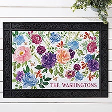 Blooming Blossoms Personalized Doormat  - 40081