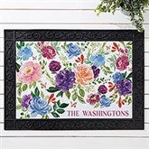 Blooming Blossoms Personalized Doormat  - 40081