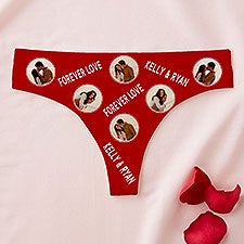 Conversation Hearts Personalized Valentine's Day Thongs