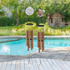 On Angels Wings Personalized Photo Wind Chimes  - 40112