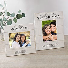 Bonus Mom Personalized Shiplap Picture Frame  - 40116