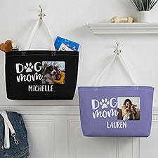 Dog Mom Personalized Photo Tote Bag  - 40172