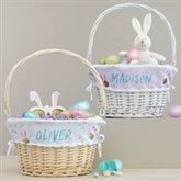 Hoppy Easter Personalized Photo Easter Basket with Folding Handle  - 40189