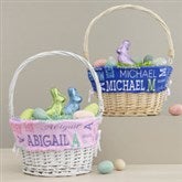 Repeating Name Personalized Easter Basket with Folding Handle  - 40195