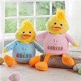 Happy Easter Eggs Personalized Quacking Plush Duck  - 40197